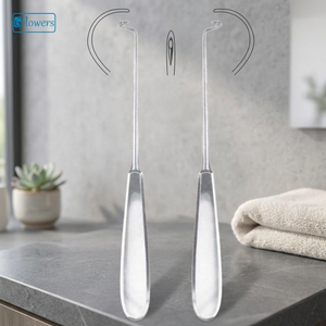 Aiguille de Deschamps, instrument chirurgical manuel, certifié CE, matériau de haute qualité, modèle F7-404, norme de sécurité ISO 2015, classe I - Product Image 3