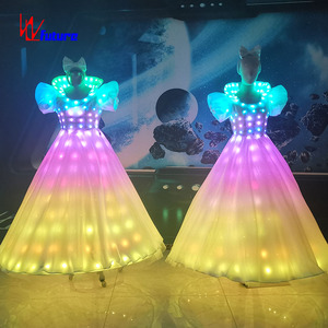 Elsa brillante principessa ha portato la luce Costume bianco 1 pezzo <span class=keywords><strong>abito</strong></span> da ballo per ragazze e adulti per feste <span class=keywords><strong>di</strong></span> compleanno - Product Image 4