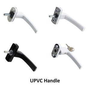 Accesorios para puertas y ventanas de fábrica, manijas de puerta de Pvc de China, manija de puerta y ventana de <span class=keywords><strong>aluminio</strong></span> Upvc con marco deslizante <span class=keywords><strong>blanco</strong></span> - Product Image 5