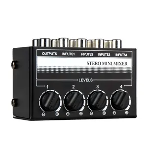 COKYIS CX400 Portable Signal Hub, Passive Plug & Play,Audio Tuner All-in-One Professional Four-Channel Mixer