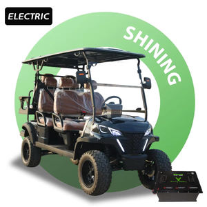 Buggy Utilitaire Électrique 6 Passagers Homologué pour la Route avec Suspension Indépendante, Voiturette de Golf Touristique - Product Image 1