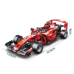 BlocX 67126 Super Running Red <span class=keywords><strong>F1</strong></span> Formula Racing Car Model DIY Plastic RC Car Blocks para niños Kid's Building Toy para niños - Product Image 5