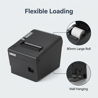 Özel Yapım 260mm/s Hızlı 80mm POS Termal Fiş Yazıcısı, Süpermarket Perakende Mağazası için Otomatik Kesici ile