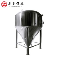 Équipement de brassage de bière de grande capacité 2000L, usine de brasserie avec cuve de fermentation conique