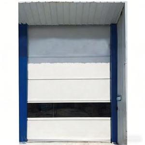 דלתות PVC מתקפלות לסדנאות, מפעלים, מעברי לוגיסטיקה - לשימוש חיצוני, גימור משטח עמיד בפני רוח ומערכת קיפול אוטומטית - Product Image 1