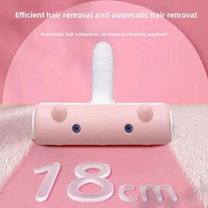 Rouleau anti-poils double action écologique pour chats et chiens, outil manuel en plastique pour le toilettage des animaux, nettoyage facile des literies - Product Image 1