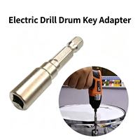 Custom Electric Drum Key Drill Bit Square Head Screwdriver Bit Quick Release Drum Tuning Tool Percussion Instrument Accessories