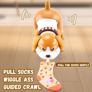 ITTL chien Musical bébé apprentissage ramper interactif électrique balançant colle douce chiot à piles marche chien jouets pour enfants - Product Image 5