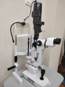 Pemasok terbaik HS-V 5 langkah 40x mikroskop celah oftalmik 5 langkah instrumen optik oftalmologi untuk dijual