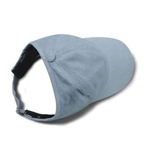 Casquettes de sport unisexe en jean de haute qualité, style queue de cheval, à dos ouvert, effet vieilli - Product Image 5