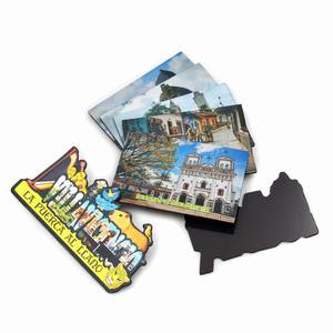 Factory Wholesale Oem Colombia Tourist Souvenir Shiny Flake Art <b>Fridge</b> Magnet Epoxy Foil Magnets - Product Image 4