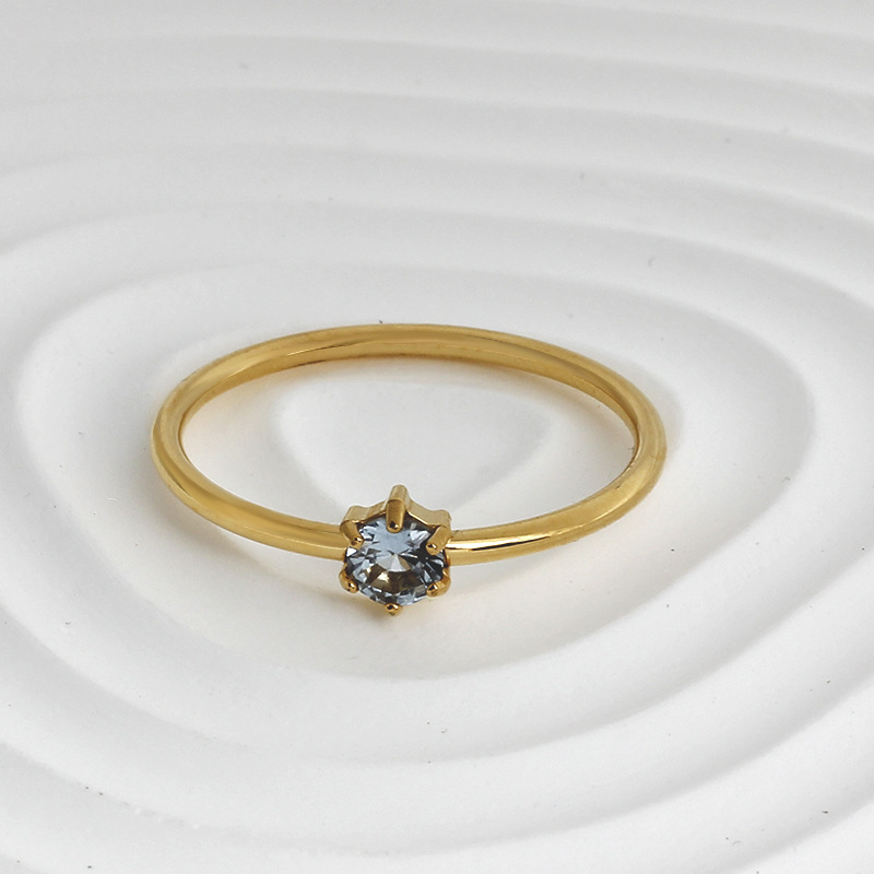 R0009 six griffes rond/bleu clair