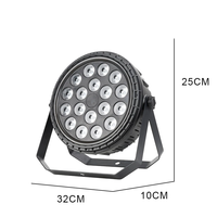 Mini projecteur LED PAR Can Wash 108W RGBWAUV DMX512 pour église, DJ, fête, bar, spectacle