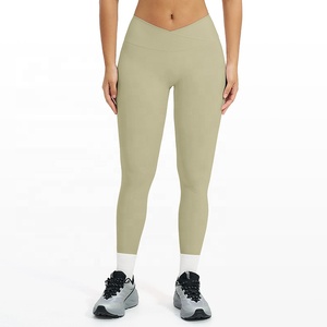 NOUVEAU Leggings taille haute en V torsadé, effet push-up fessier, pantalon de yoga extensible dans 4 directions pour femme, en Spandex/Nylon, avec contrôle du ventre - Product Image 5