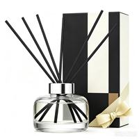 Diffuseur d'ambiance artisanal pour aromathérapie, purificateur d'air sans chaleur, diffuseur à bâtonnets 165 ml, parfum Poire Britannique et Freesia, coffret cadeau Saint-Valentin