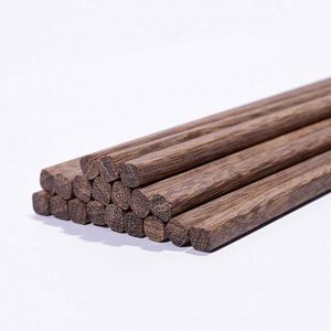 ตะเกียบไม้เนื้อแข็งไม่ลื่นไม่เคลือบไม่เคลือบสีใช้ซ้ำได้ - Product Image 3