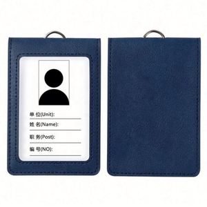 Porta Tarjetas de Visita, Porta Credenciales de Trabajo, de Cuero PU, con Logotipo Personalizado, Estilo Moderno, 3 Tamaños, con Cordón, Porta Identificación - Product Image 6
