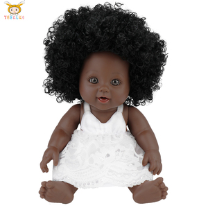 Muñeca de Plástico Reborn de 12 Pulgadas con Cabeza Explosiva y Piel Negra, Linda, Puede Bañarse, Simulación, Modelo Educativo, Venta al por Mayor, Gran Demanda - Product Image 2