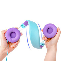 Nouveaux styles antibruit écouteur filaire sur l'oreille casque de musique de sport de jeu pliable
