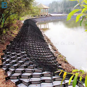 เครื่องปูพื้นด้วยพลาสติกใช้กลางแจ้งระบบ Geo Grid Stabilizer ด้วยการออกแบบโมเดล3D - Product Image 4