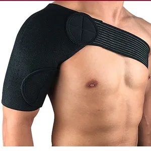 4 Sizes Winter Keep Warm Double Shoulder Support Brace Strap Pain Relief  Sport Gym