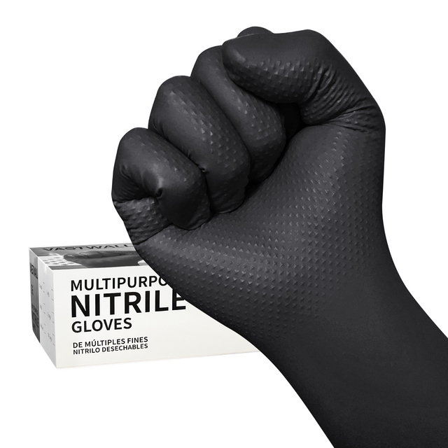 XINGYU Manufacture Wholesale Safety Gloves Disposable Powder Free Nitrile Gloves Powder Free Black Diamond Nitrile Gloves