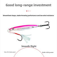 Aotuo Leurre Métallique Coulant à Double Hameçon 10g 15g 20g 30g 40g pour la Pêche en Eau Salée - Vente Chaude