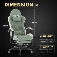 Kursi Gaming Promosi Grosir Ergonomis dengan Kemampuan Rebah 155 Derajat dan Roda PU untuk Warnet