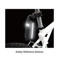 Garde-boue arrière Sunnywheel SW-PS1FR à dégagement rapide sans outil, en nylon PA6 imperméable, avec bande réfléchissante, pour vélos de 22 à 26 pouces (route/ATB/pliant)