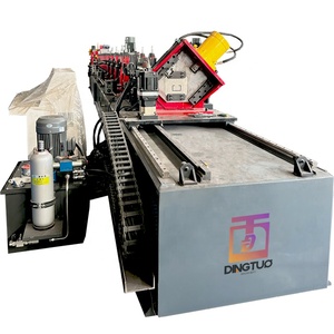 Petit pain populaire de cloison sèche de goujon et de voie en métal de CU d'onglet automatique formant le cisaillement infini de machine - Product Image 1