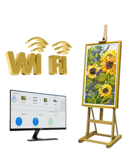 Decorazione per la casa Android Art Frame LCD Digital Signage cornice per museo Art Galery elettronica in legno digitale cornice per foto - Product Image 1