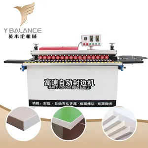 Speed-adjustable portable small circular board edge banding machine press machine