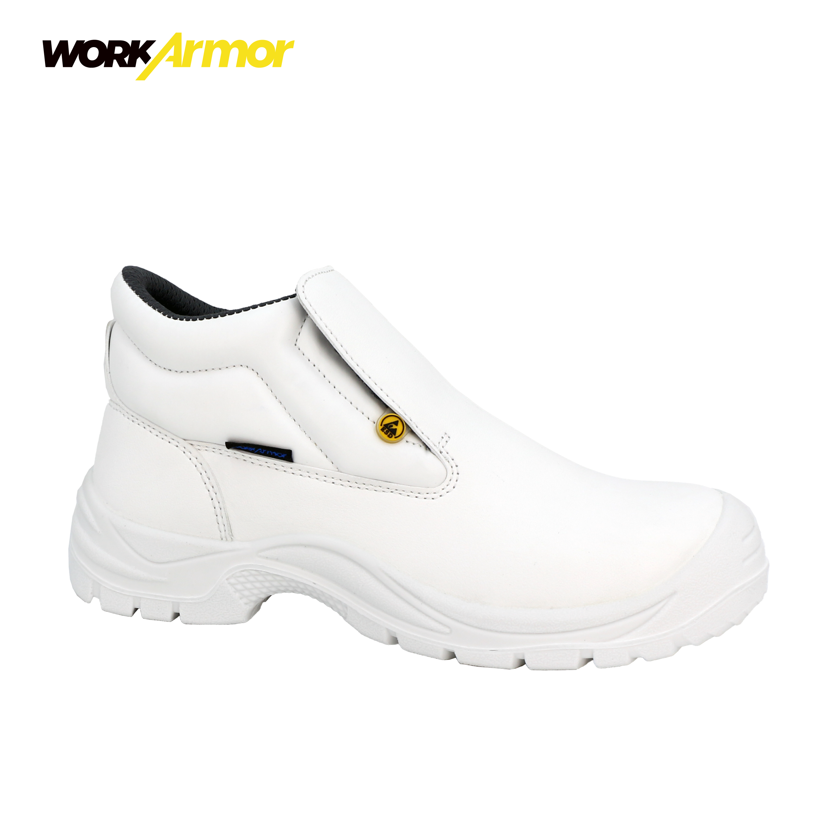 Unisex Professional Kitchen Safety Shoes Sleek ESD Antistatic Function Steel Toe Construction Winter PU with Mesh Insole