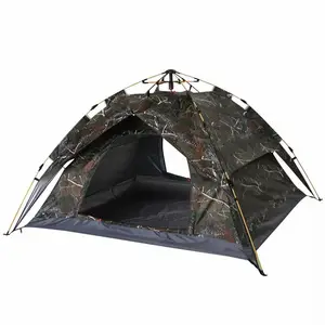 Customizable Logo Size Retro Style Outdoor Automatic Thickening Double Single Layer Rainstorm 2-5 People Camping Tents tienda//