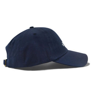 Custom Hats Embroidery <b>Navy</b> <b>Blue</b> <b>Cap</b> Regular Logo Text Factory Price Structured 6 Panel Unisex Men Baseball Hat - Product Image 5