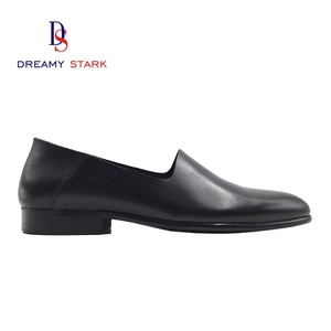 Chaussures habillées Oxford à enfiler en cuir véritable noir brillant de haute qualité, modèle original de marque, pour mariage, automne léger - Product Image 3