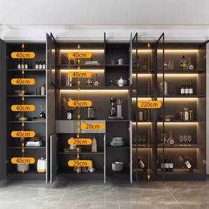 <span class=keywords><strong>Credenza</strong></span> di Lusso Moderna all'Ingrosso per Sala da Pranzo e Cucina, Mobile Buffet in Legno Laccato Lucido, Credenze in Vendita - Product Image 5