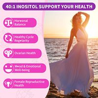 Gummies Myo & D-Chiro Inositol pour la santé féminine, soutien hormonal, SPM, supplément Manopsuse avec méthylfolate