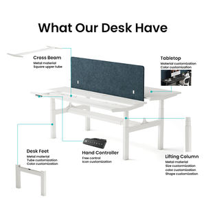 <span class=keywords><strong>โต๊ะ</strong></span>ทำงานปรับระดับความสูงด้วยระบบไฟฟ้า  แบบยกได้สามระดับ มอเตอร์คู่  สำหรับสำนักงานอัจฉริยะ  ผลิตโดยผู้ผลิตเฟอร์นิเจอร์สำนักงาน - Product Image 6