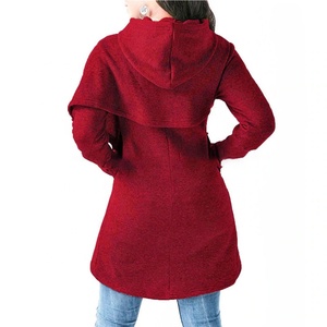 Vente en gros de sweats à capuche pour femmes de haute qualité avec motif croisé 100% coton Streetwear col à capuche brodé - Product Image 2