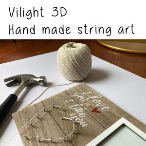 Cornice commemorativa per foto di <span class=keywords><strong>animali</strong></span> domestici, cornice in legno fatta a mano con tecnica string art, regalo di condoglianze per la perdita di cani e gatti - Product Image 6