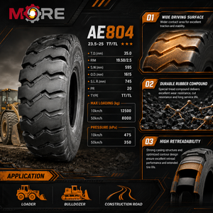 ยาง OTR ขนาด 23.5-25 ลาย E3/L3 รุ่น AE804 20PR ยางสำหรับงานหนัก รถดันดิน รถตักดิน สำหรับงานก่อสร้างและเหมืองแร่ - Product Image 3