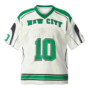 เสื้อฟุตบอลอเมริกัน โพลีเอสเตอร์ 100% คุณภาพสูง แห้งเร็ว ระบายอากาศดี ไซส์ใหญ่ ลายพิมพ์แบบรีดร้อน ขายส่ง - Product Image 5