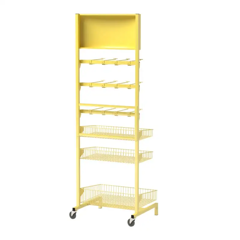 Display Candy Stand Supermarket Free Advertising Foldable Flooring Racking Display Candy Carton Counter POP Store Shelf Display Rack Stand