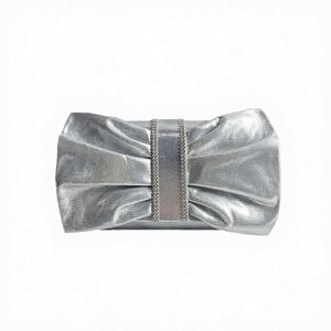 Mosaic Metal <b>Clutches</b> Cotton Lined Handbags with Stone Frame Pattern Evening Shoulder Bags for <b>Weddings</b> - Product Image 3