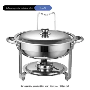 Ensemble de plats chauds en acier inoxydable doré de luxe pour la restauration, style restaurant commercial avec logo personnalisé - Product Image 5