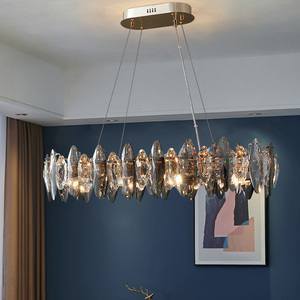 Lustre élégant en cristal <span class=keywords><strong>noir</strong></span>, suspension dorée de luxe, <span class=keywords><strong>lampe</strong></span> de plafond décorative pour salon, chambre, villa, hall, table à manger - Product Image 3