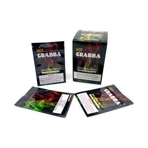 Descuento Impresión personalizada Vacío Delgado <span class=keywords><strong>Fumar</strong></span> Triturado Caliente Grabba Natural Hojas sueltas Envolturas Tabaco Fronto Hojas Envolturas Cremallera Bolsa - Product Image 3