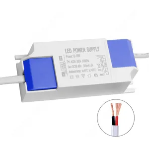 12-18W 300mA LED Isolated Constant Current Driver Power Supply 85-265V AC to DC 30-60V Lighting Transformer Converter Ballast