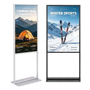 Marco de Soporte para Carteles Publicitarios de Estilo Americano, Tipo L, 80x180cm, de Aluminio Resistente, para Exteriores, Fácil de Montar, Portátil - Product Image 3